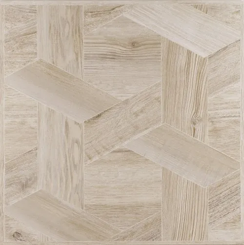 Carrelage Sol / Mur Effet Bois Marqueterie 75x75 Sable Zen InstaHouse WABI SABI APE