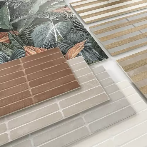 faïence effet ciment motif grille rayures idéale cuisine salle de bain 30 x 90 cm collection cimento InstaHouse zoom APE Hoss
