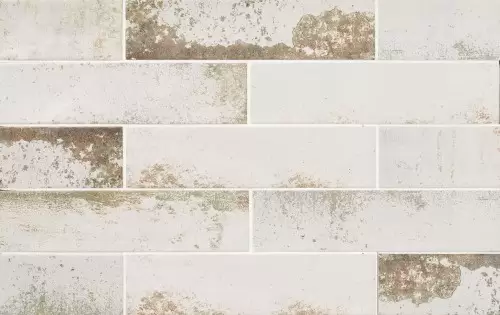 Carrelage Mur Aspect Métal 6,3x25 Blanc Magnétik InstaHouse APE compo