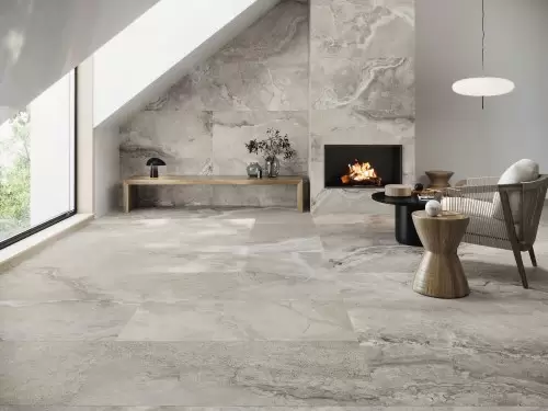 Carrelage Sol Effet Travertin Couleur sable 60x120 Fusion InstaHouse CROSS APE mur salon