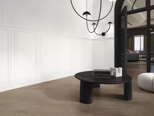 Carrelage Blanc Relief Rainures 60x120 Parigi InstaHouse BELLAGIO APE mur salon